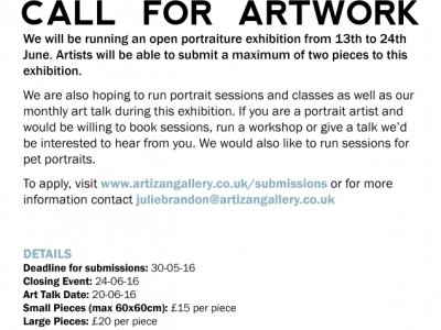 Call For Art - Portrait Exhibition