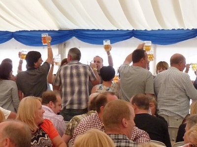 Oompah Night in the Babbacombe Festival Marquee