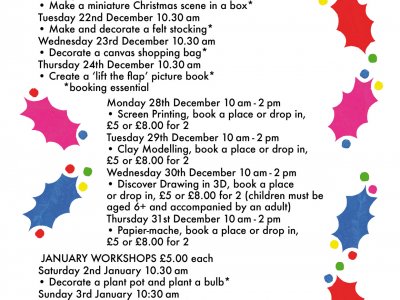 Christmas workshops at Dot to Dot