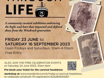 Journey Through Life - Windrush 75 exhibition (Lowewood Museum)