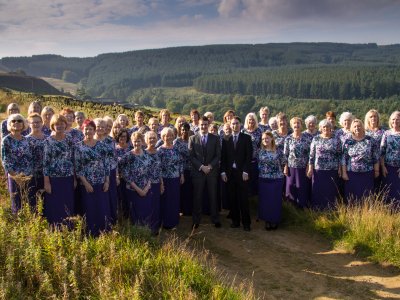 Christmas Singing at New Mill Co-operative Store