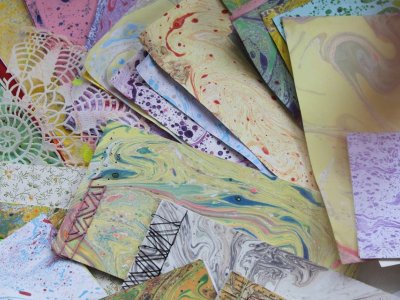 Marbling & Book Binding at Globe Arts