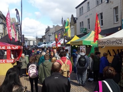 International Market in Huddersfield City Centre