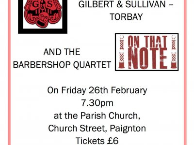 Tobay Gilbert and Sullivan Society January Concert