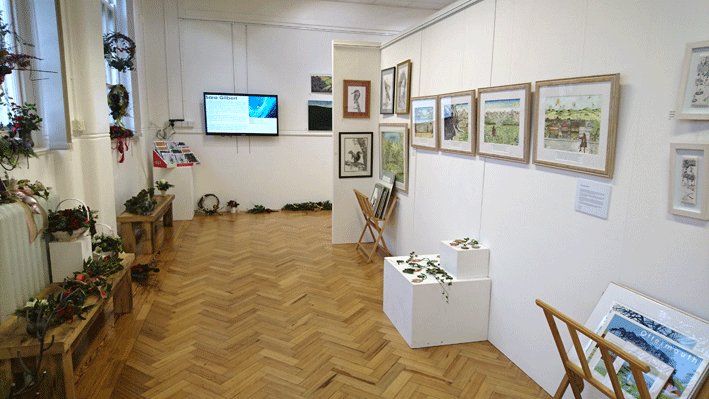 The Gallery with work by HANDS artists